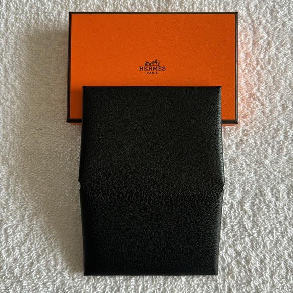 Hermes Calvi Duo Chamkila Goatskin Card Holder Wallet - Picture 3 of 16